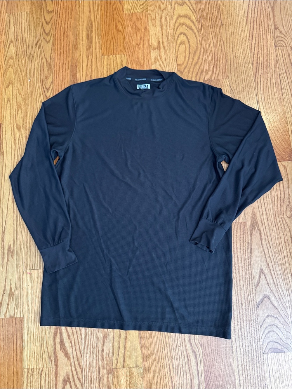 Duluth Go Buck Naked Black Long Sleeve Crew Neck Shirt